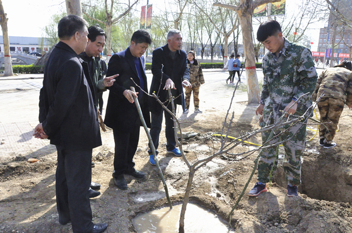 栽种希望，美化校园