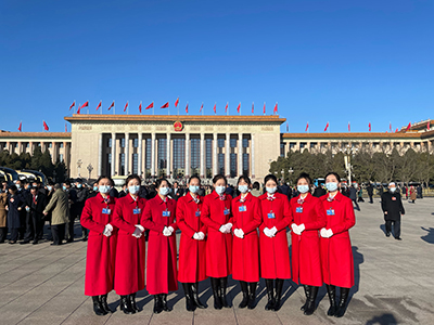 凯旋而归！太阳集团tcy872214名同学圆满完成2022年全国两会礼仪志愿服务工作