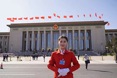 凯旋而归！太阳集团tcy872214名同学圆满完成2022年全国两会礼仪志愿服务工作