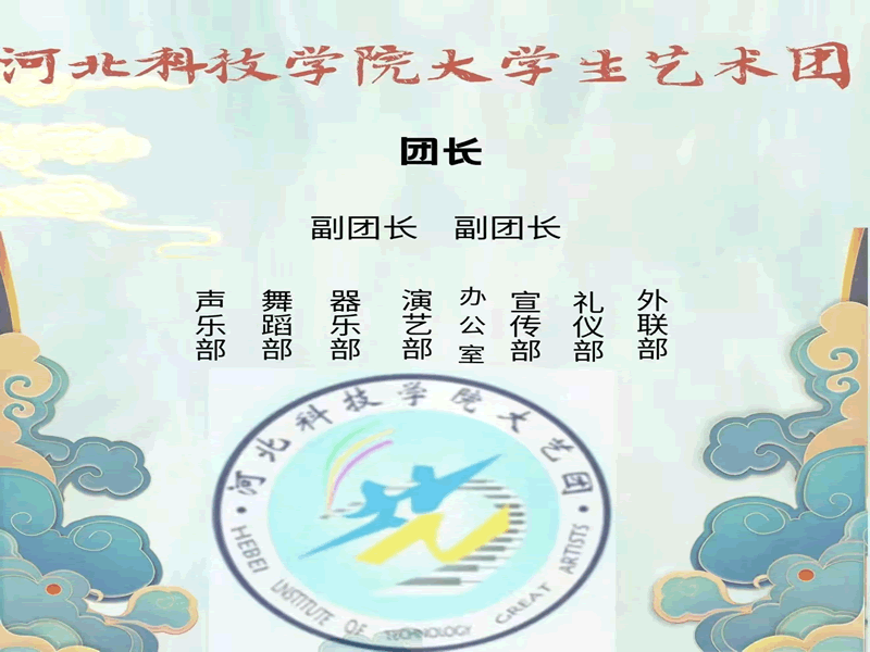 太阳集团tcy8722大学生艺术团组织机构