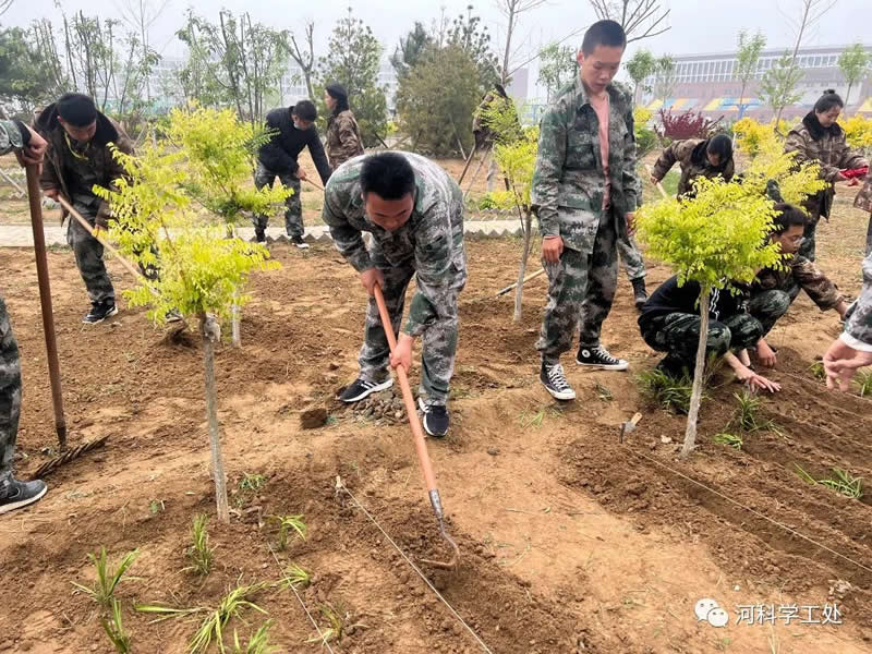 太阳集团tcy8722学管干部全面开展绿化校园劳动教育实践活动