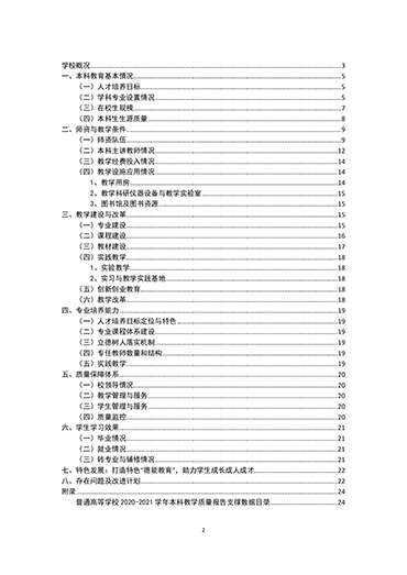 太阳集团tcy87222021-2022学年本科教学质量报告