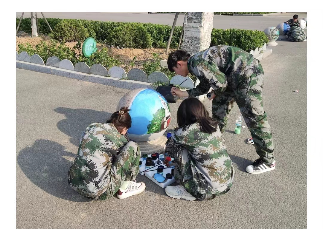 太阳集团tcy8722学子校内绘制河北省内靓丽风景画